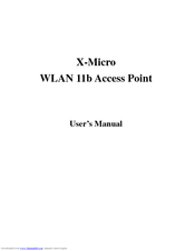 X-Micro XWL-11BARG User Manual