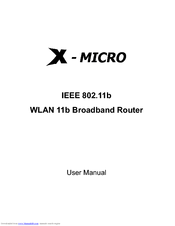 X-Micro IEEE 802.11b User Manual