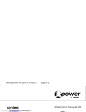 Xantrex Xpower Pocket Powerpack 100 Owner's Manual