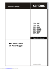 Xantrex XPL 30-1 Operating Manual