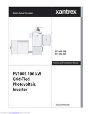 Xantrex PV100S-208 Planning And Installation Manual