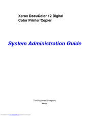 Xerox DocuColor a2 System Administration Manual