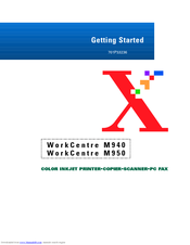 Xerox WorkCentre M950 Getting Started Manual
