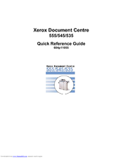 Xerox Document Centre 535 Quick Reference Manual