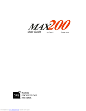 Xerox MAX 200 User Manual
