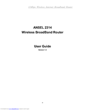 Xerox ANSEL 2314 User Manual