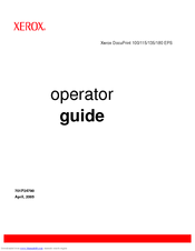 Xerox DocuPrint 115 EPS Operator's Manual