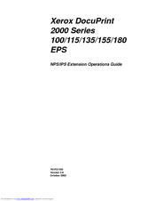 Xerox DocuPrint 155 EPS Operation Manual