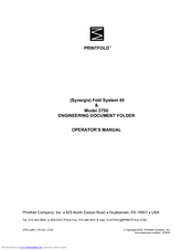 Printfold 2750 Operator's Manual