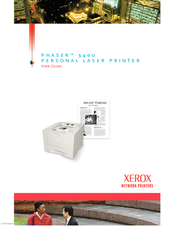 Xerox Phaser 3400 User Manual