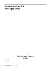 Xerox DocuPrint 4090 IPS Message Manual