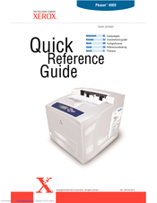 Xerox 4500DX - Phaser B/W Laser Printer Quick Reference Manual