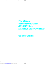 Xerox 4505/4505ps User Manual