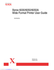 Xerox Wide Format 6050A User Manual