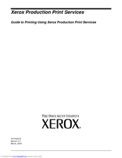 Xerox 701P40016 Print Manual