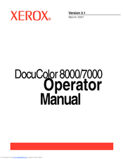 Xerox P-8 - DocuPrint P8 Personal Laser Printer Operator's Manual