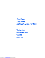 Xerox DocuPrint Network Laser Printers Information Manual