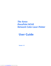 Xerox DocuPrint NC60 User Manual