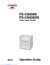 Xerox FS-C8008N Operation Manual