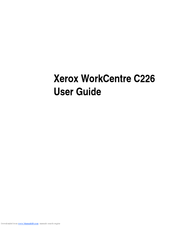 Xerox WorkCentre C226 User Manual