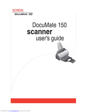 Xerox DocuMate 150 User Manual