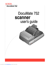 Xerox DocuMate 752 User Manual