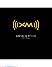 XM Satellite Radio XMBB1 - XM Sound System Speaker Sys User Manual