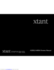 Xtant A2002 Owner's Manual