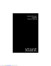 Xtant Xtant3.1 Owner's Manual