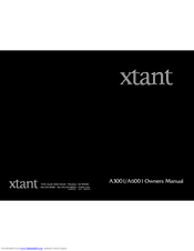 Xtant A3001/A6001 Owner's Manual
