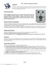 R & M XGC-1 Specification Sheet