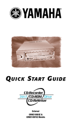 Yamaha CRW2100FXZ Quick Start Manual