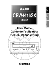 Yamaha CRW4416SX Series User Manual