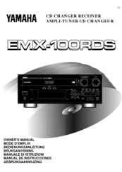 Yamaha EMX-100RDS Owner's Manual