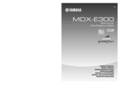 Yamaha MDX-E300 Owner's Manual