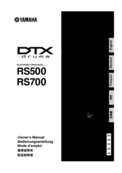Yamaha DTX RS500 Owner's Manual