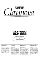 sanity I've acknowledged Kenya Yamaha Clavinova CLP-550 Manuals | ManualsLib
