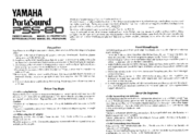 Yamaha PortaSound PSS-80 Owner's Manual