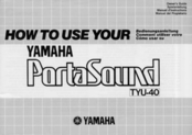Yamaha PortaSound TYU-40 Owner's Manual