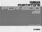 Yamaha Portatone PCR-800 Owner's Manual