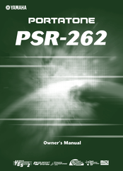 Yamaha psr-262 Owner's Manual