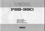 Yamaha PortaSound PSS-390 Owner's Manual