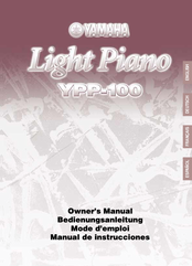 Yamaha YPP-100 Light Piano Bedienungsanleitung