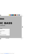 Yamaha Electric Bass Owner's Manual