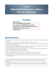 Yamaha MOX6 Manuals | ManualsLib