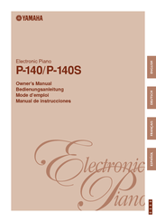 Yamaha P 140 Owner S Manual Pdf Download Manualslib