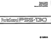 Yamaha PortaSound PSS-130 Owner's Manual