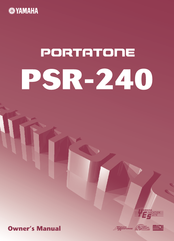 Yamaha Portatone PSR-240 Owner's Manual
