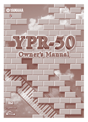 Yamaha YPR50 - 76-Note Digital Piano Owner's Manual