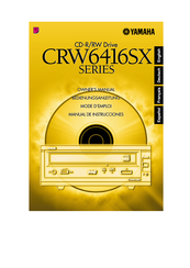 Yamaha CD-R/RW Drive CRW6416SX Owner's Manual